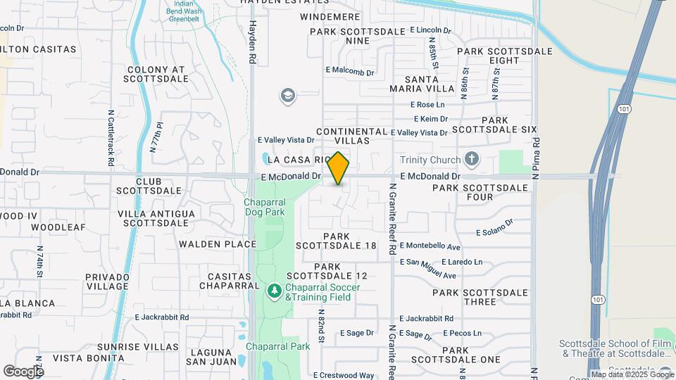 8239 E McDonald Dr Map and Location Details