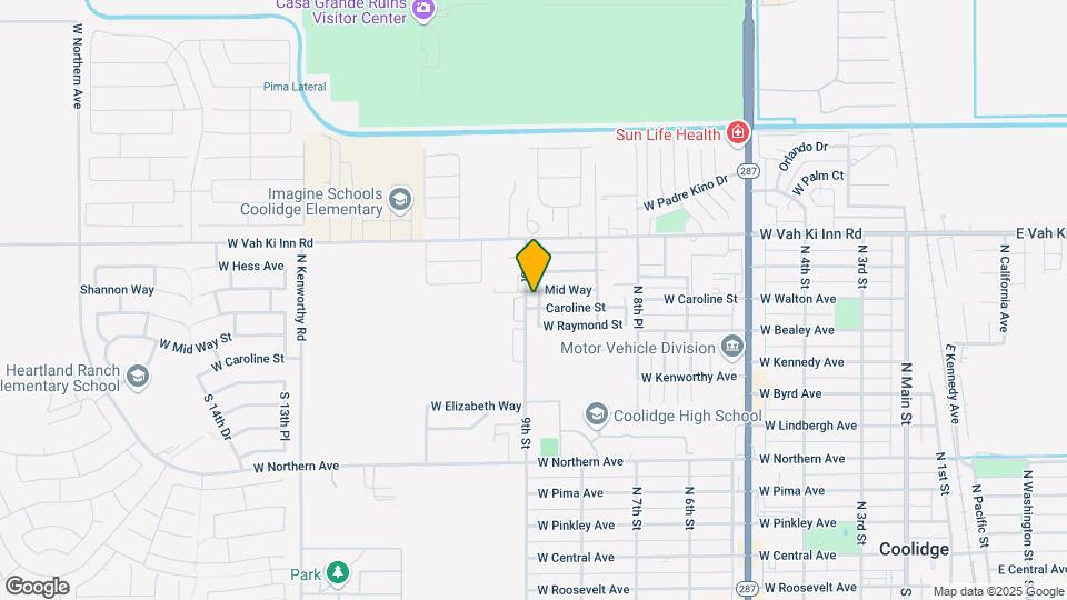 822 N Navajo Ln Map and Location Details