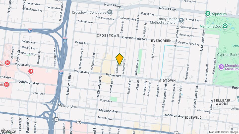 230 Garland St Map and Location Details