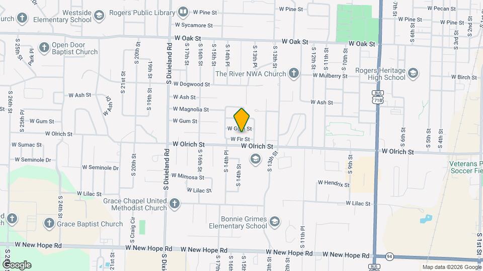 1315 W Fir St Map and Location Details