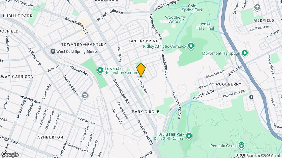 3817 Cottage Ave Mapa y Detalles de la Ubicación