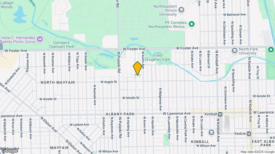 5015 N Springfield Ave Map and Location Details