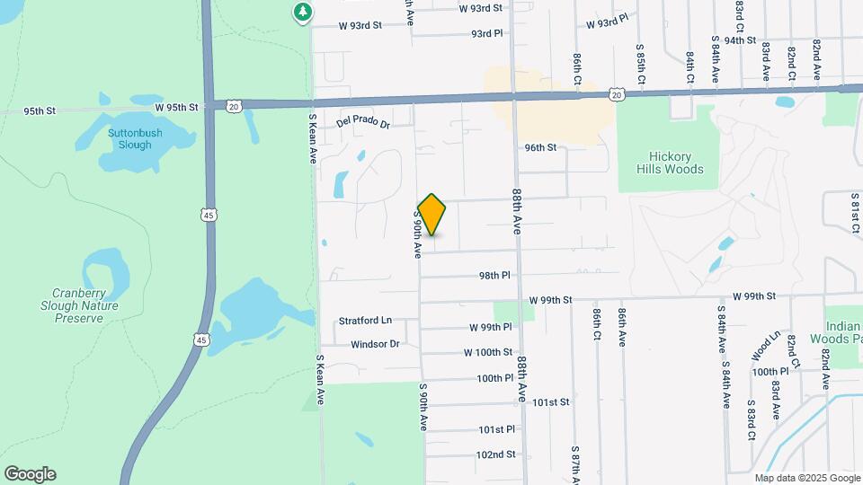 9747 S 90th Ave Map and Location Details