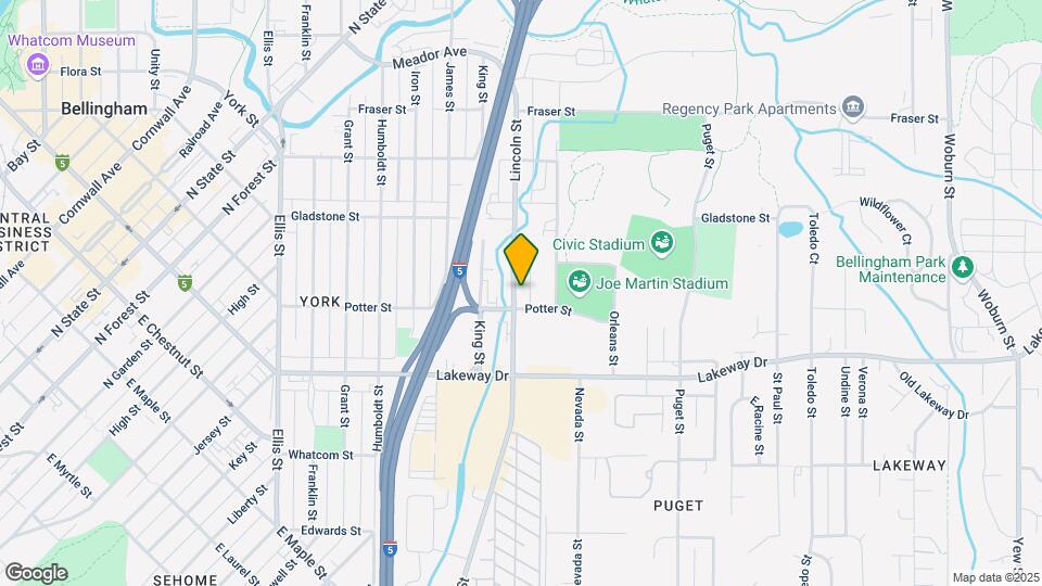 1412 Lincoln St Map and Location Details