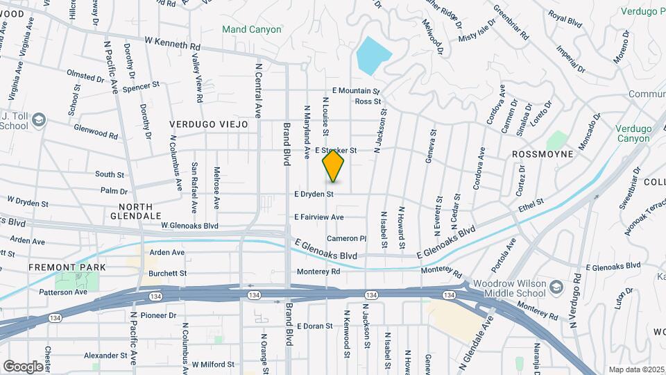 1100 N Louise St Mapa y Detalles de la Ubicación