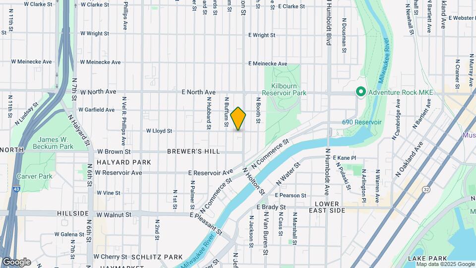 433 E Lloyd St Map and Location Details