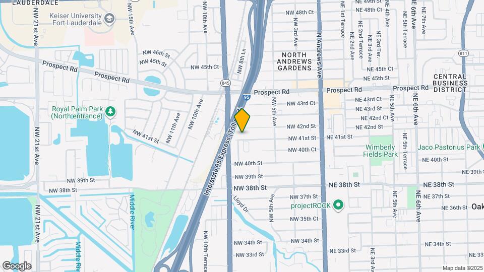 821 NW 41st St Map and Location Details
