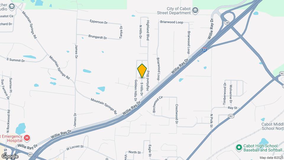 2034 N Hills Dr Map and Location Details