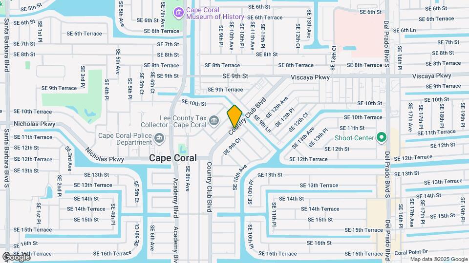 1101 Country Club Blvd Map and Location Details