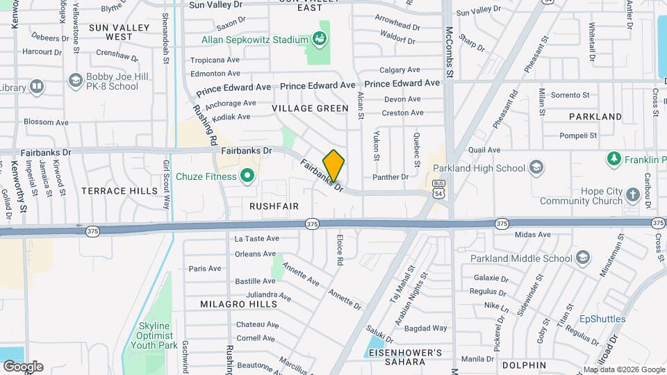 5516 Fairbanks Dr Map and Location Details