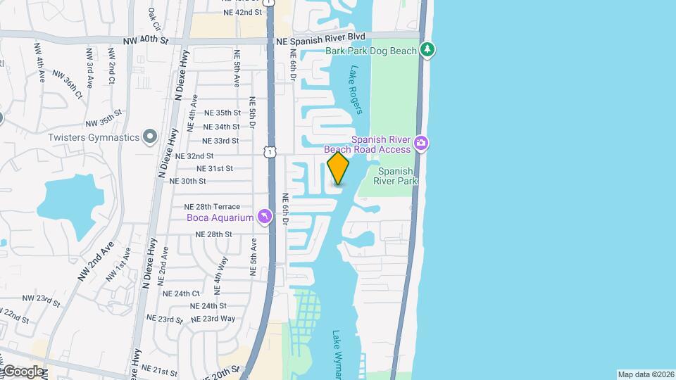 2934 NE 8th Ave Map and Location Details