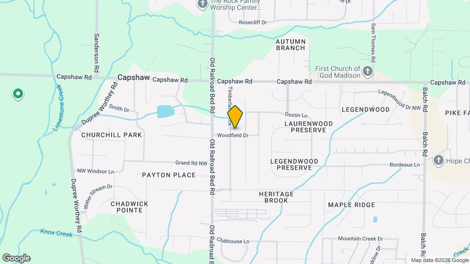 123 Timberland Trce Map and Location Details