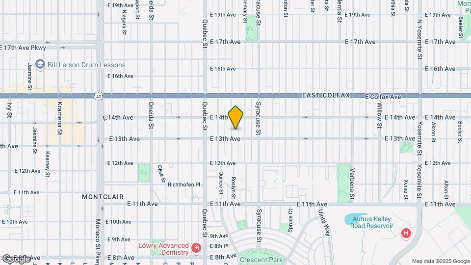 1320 Roslyn St Map and Location Details