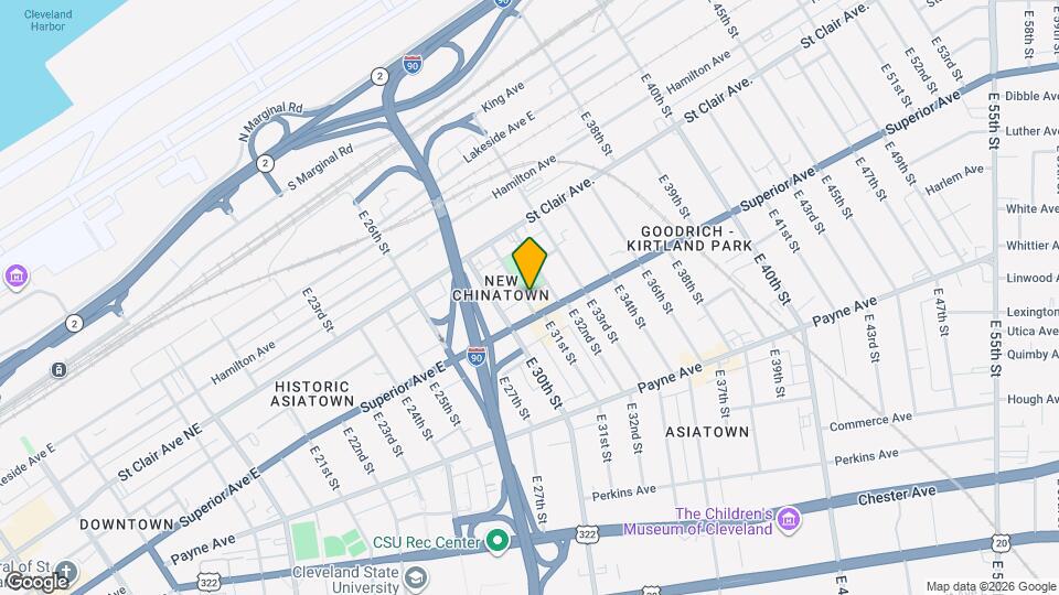 1439 E 31st St Map and Location Details