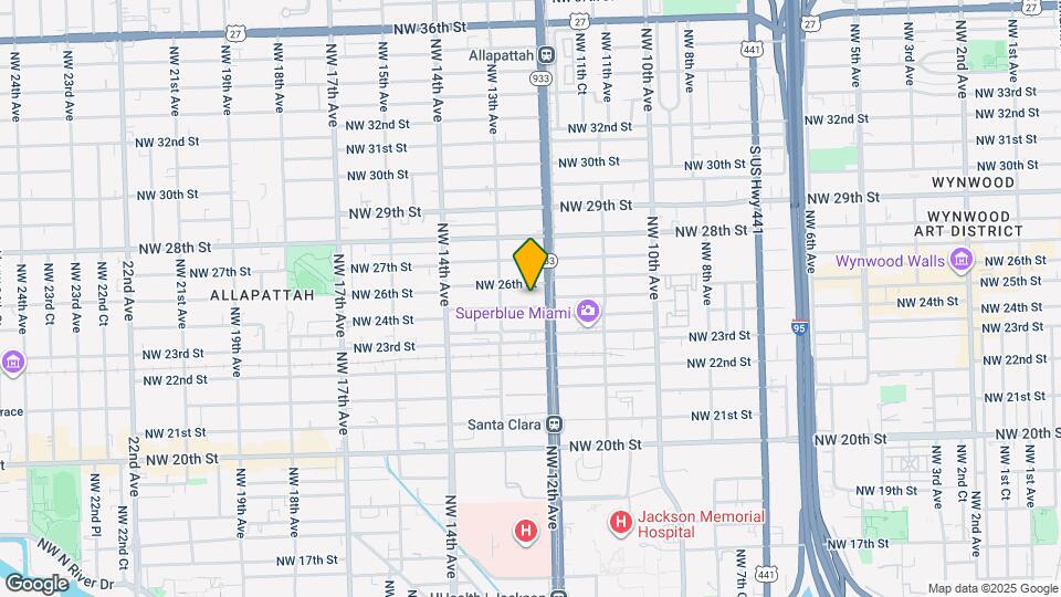 1241 NW 25th St Map and Location Details