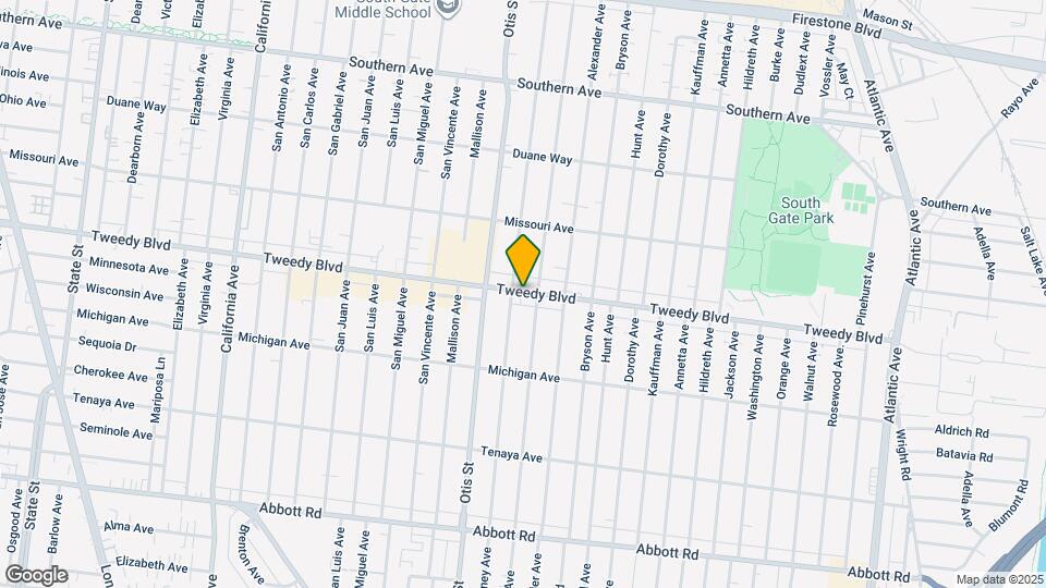 4310 Tweedy Blvd Map and Location Details