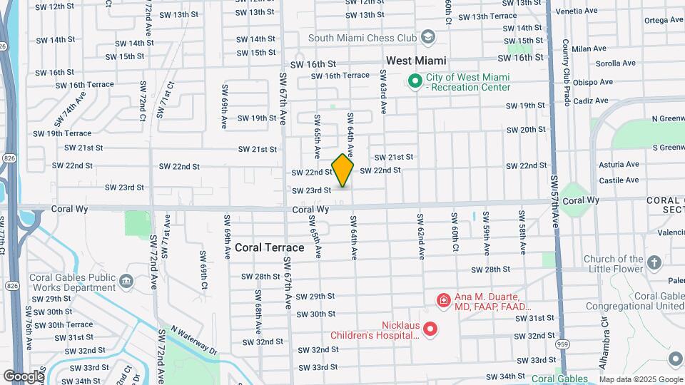 6428 SW 23rd St Map and Location Details