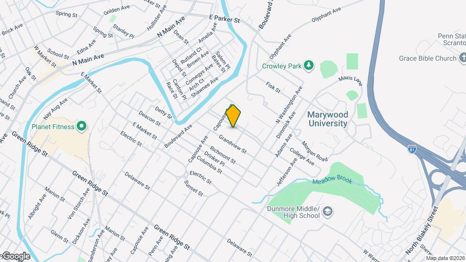 940 Woodlawn St Map and Location Details