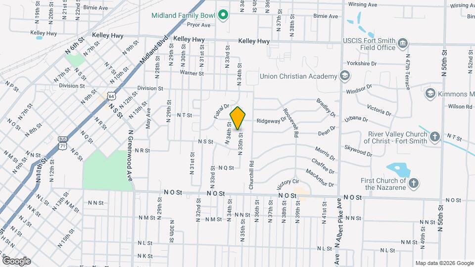 1925 N 35th St Map and Location Details