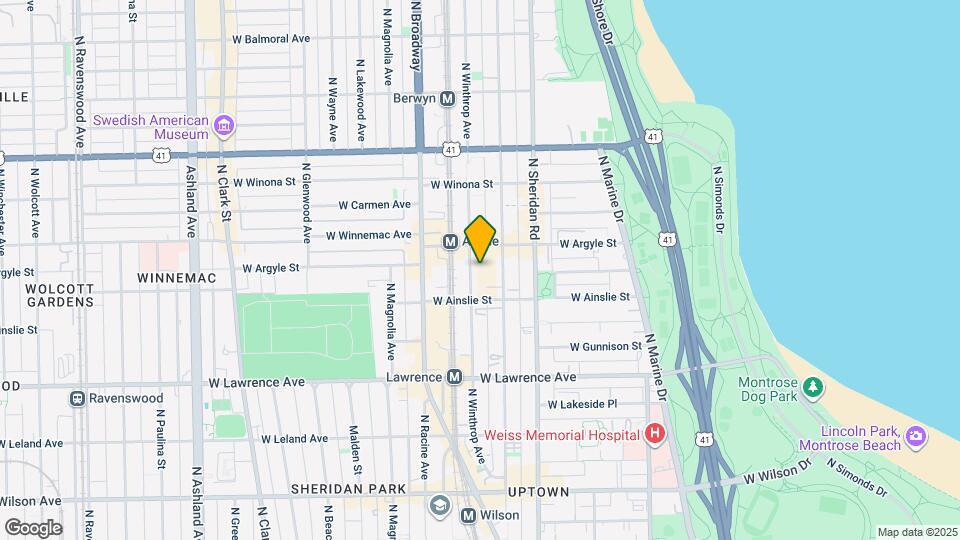 4933 N Winthrop Ave, Unit 3N Map and Location Details