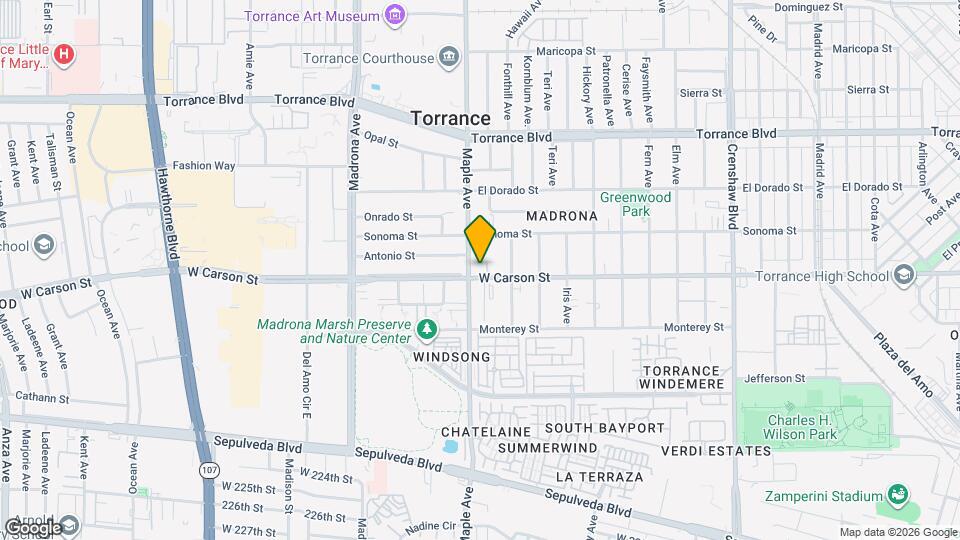 2937 W Carson St Mapa y Detalles de la Ubicación