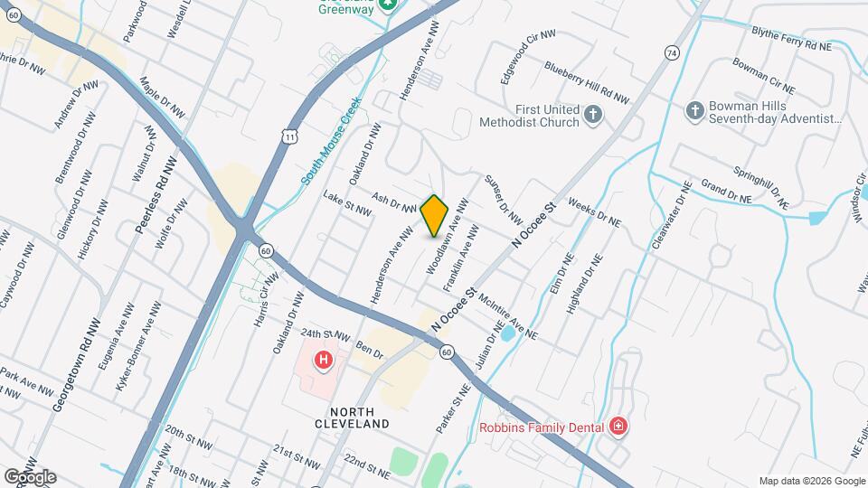 2805 Woodlawn Ave NW Map and Location Details