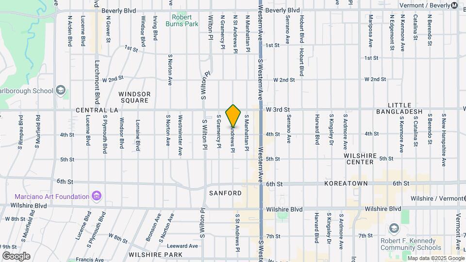 354 S St Andrews Pl Mapa y Detalles de la Ubicación