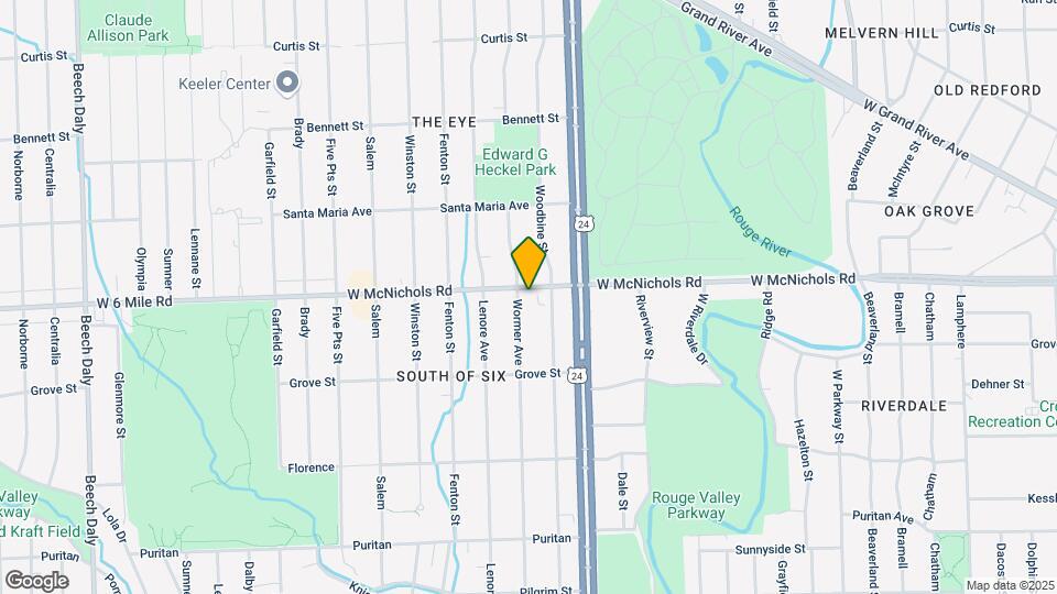24235 W McNichols Rd Map and Location Details