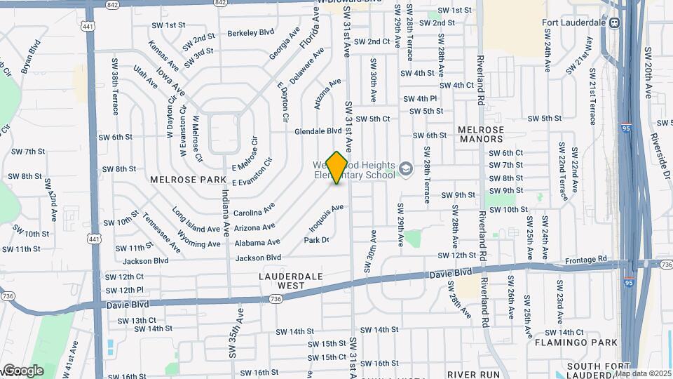 820 Alabama Ave-Unit -Side Rear Map and Location Details