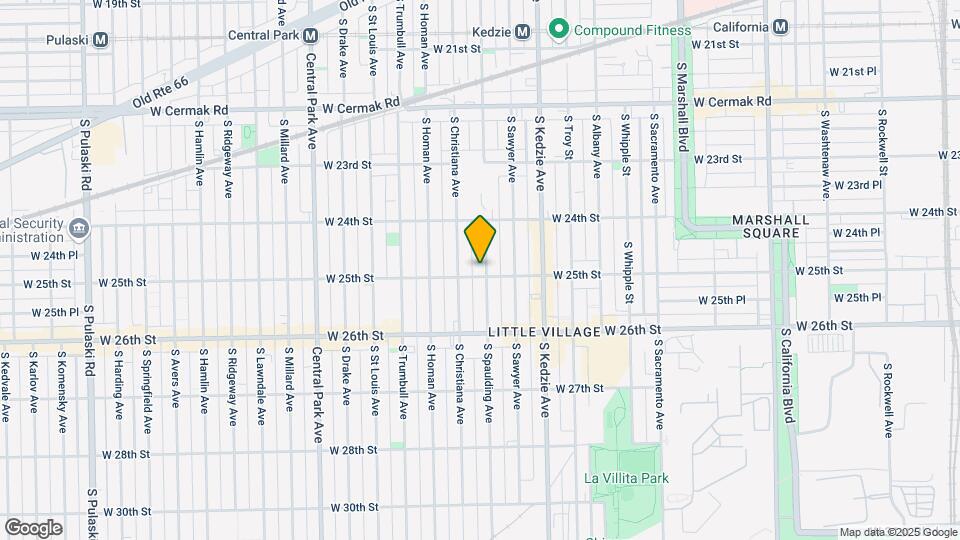 2454 S Trumbull Ave Map and Location Details