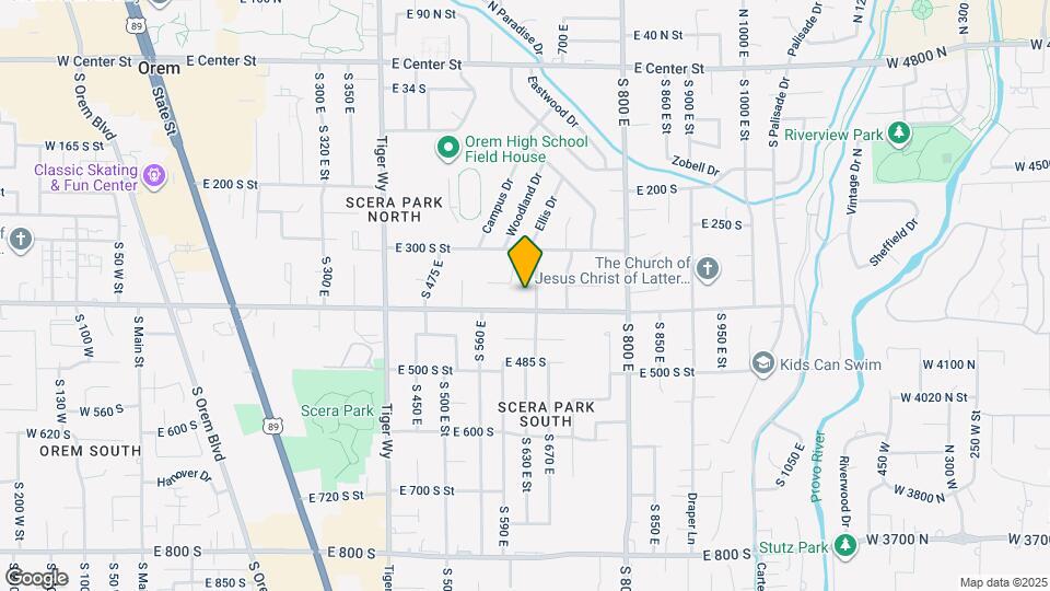 384 S 650 E St Map and Location Details