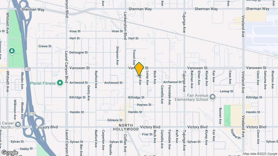 6717 Irvine Ave Map and Location Details