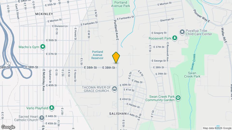 1521 E 38th St, Unit 2 Map and Location Details