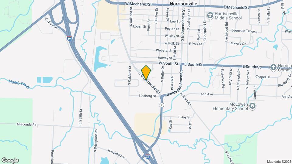 1408 S Commercial St Map and Location Details