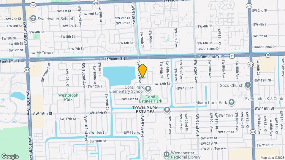 9633 SW 11th Ter Map and Location Details