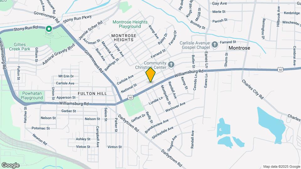 1822 Williamsburg Rd Mapa y Detalles de la Ubicación