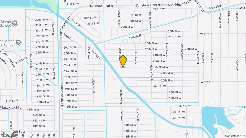 2917 22nd St W Map and Location Details