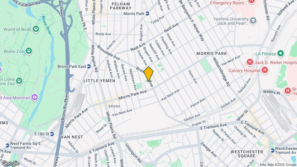 1847 Bronxdale Ave Map and Location Details