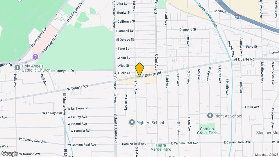 112 E Duarte Rd Map and Location Details
