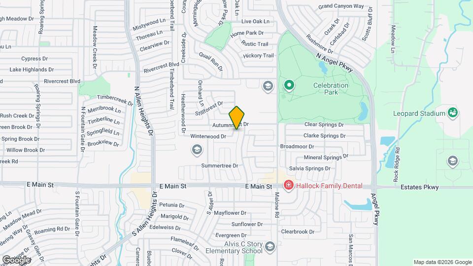 316 Leameadow Dr Map and Location Details