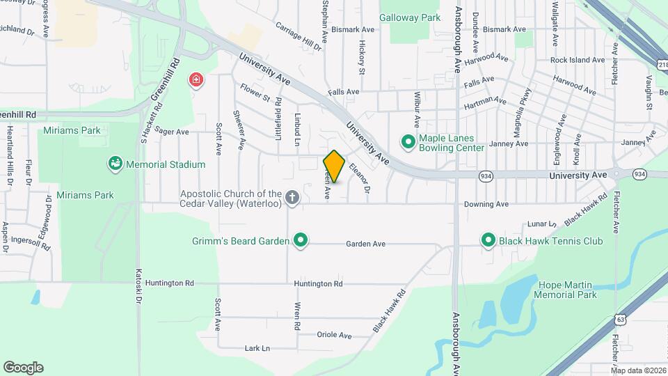 1247 Doreen Ave Map and Location Details