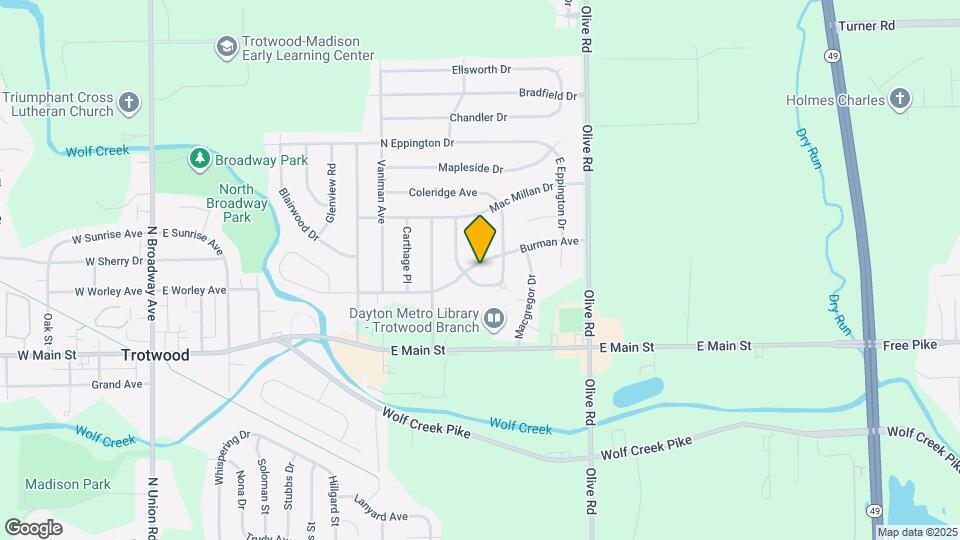 708 Burman Ave Mapa y Detalles de la Ubicación