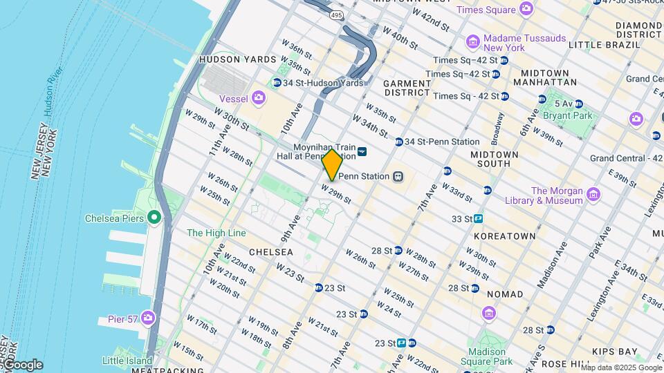347 West 29th Street Map and Location Details