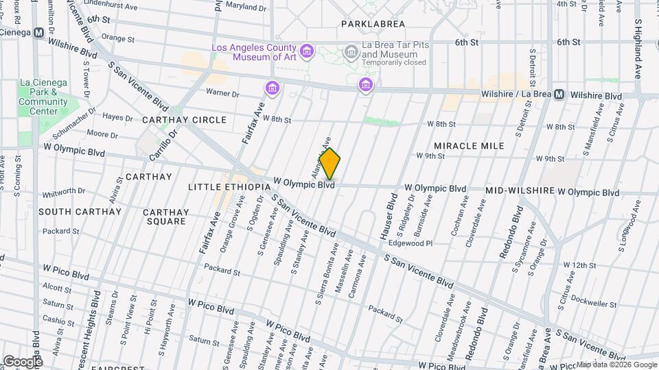 5841 W Olympic Blvd, Unit 948 S Stanley Ave Mapa y Detalles de la Ubicación
