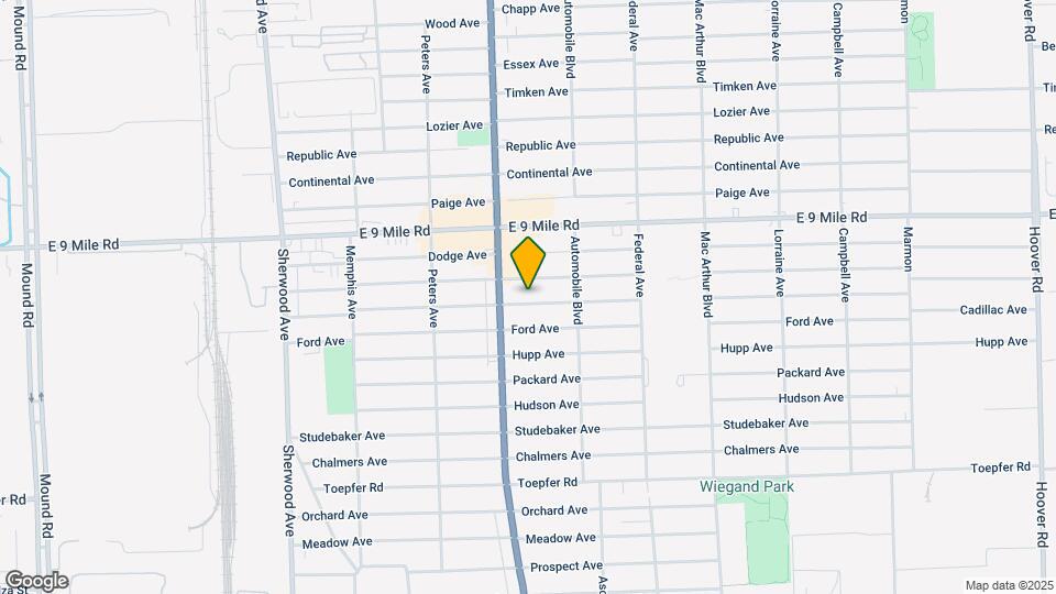 8045 Cadillac Ave Map and Location Details