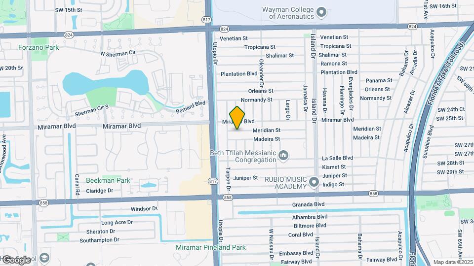 7944 Meridian St Map and Location Details