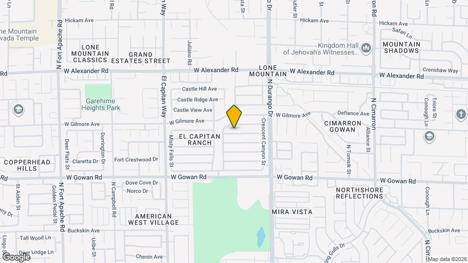 8620 Copper Mountain Ave Map and Location Details