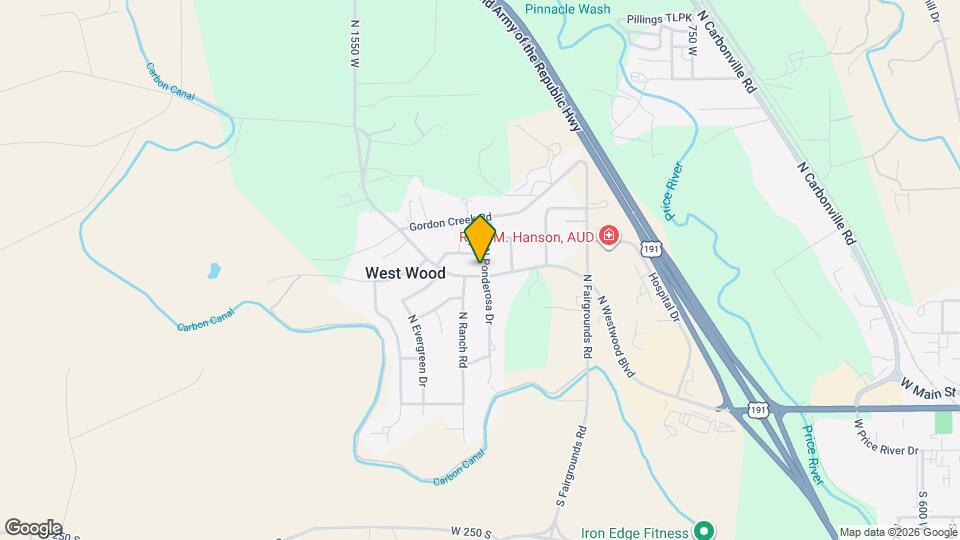 321 N Ponderosa Dr Map and Location Details