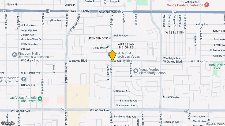4317 W Oakey Blvd Map and Location Details