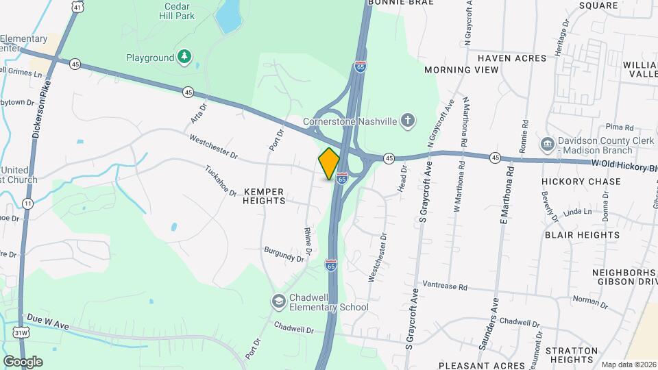 597 Westchester Dr Map and Location Details